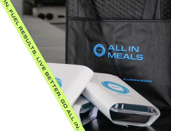 All In Meals catering bag and containers