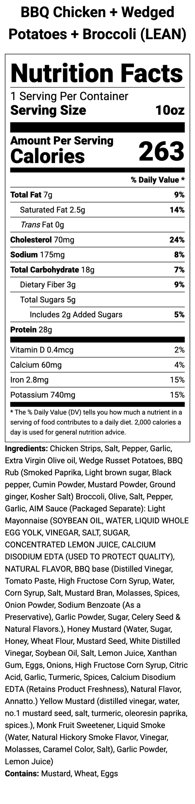 BBQ Chicken + Wedged Potatoes + Broccoli - Image 2